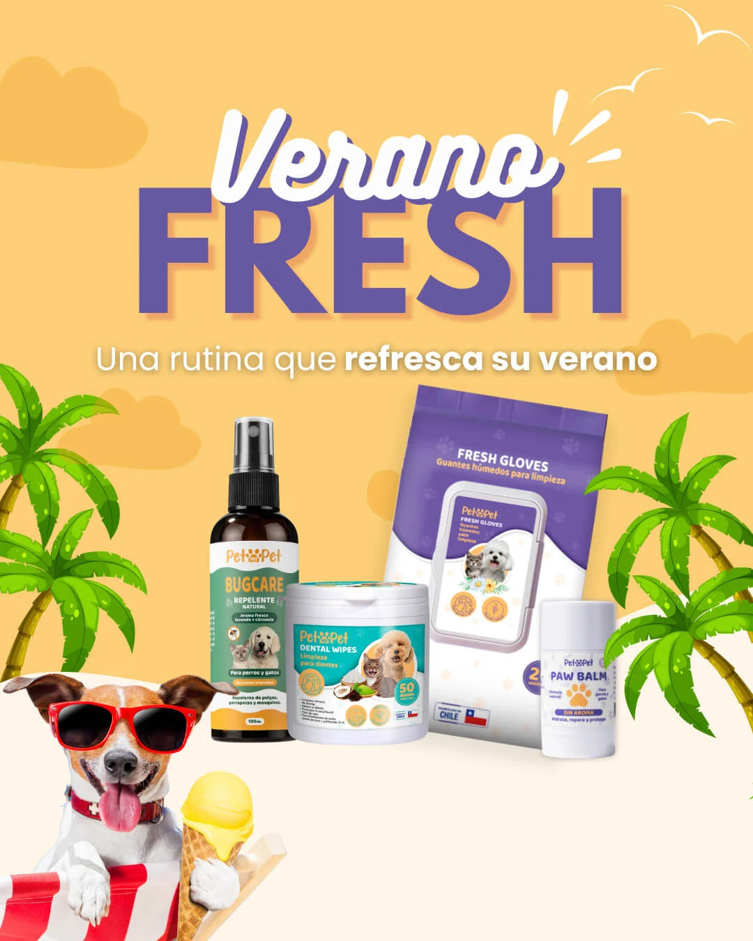 Verano Fresh en productos de limpieza y cuidado para perros y gatos | petmypet.cl