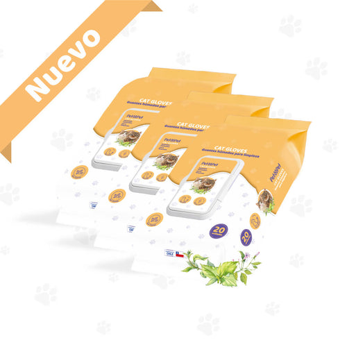Pack 3 Cat Gloves