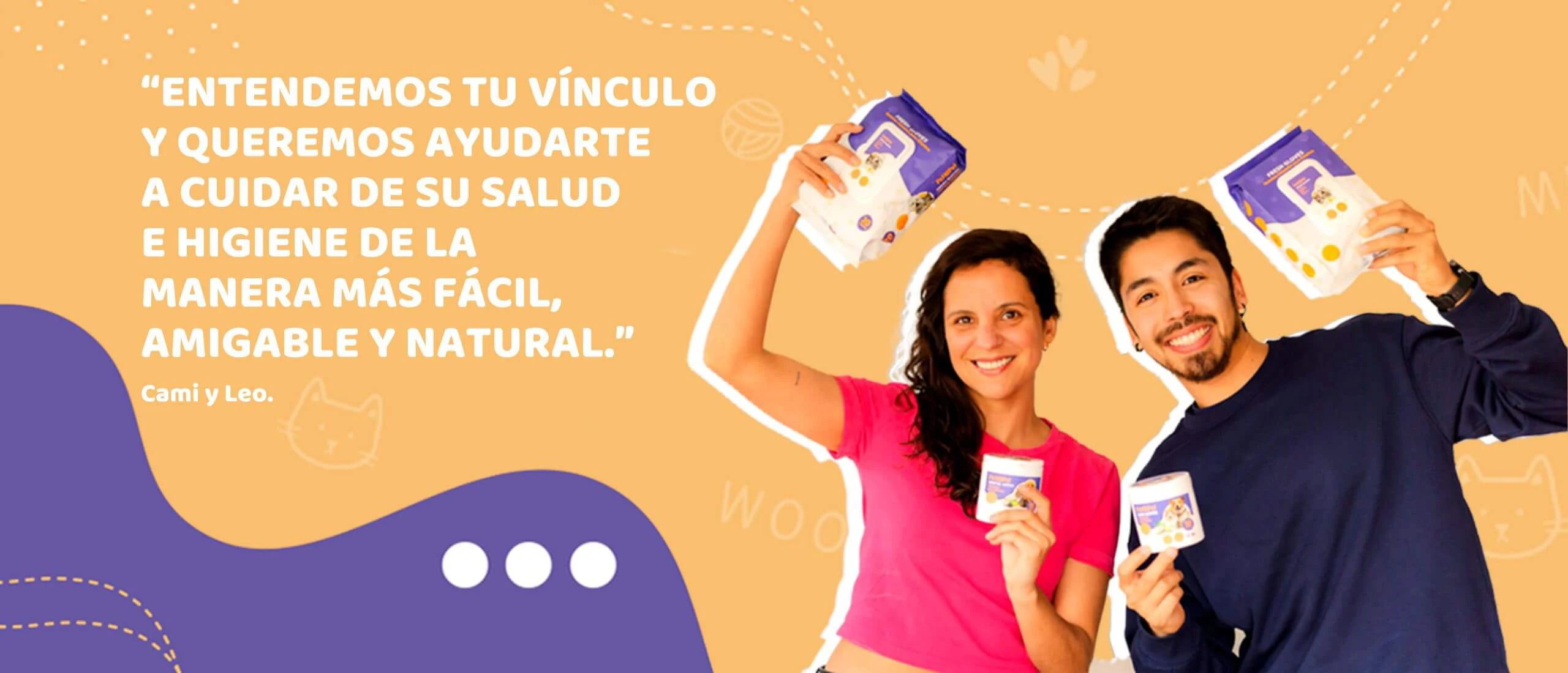 Cami y Leo sobre Petmypet.cl